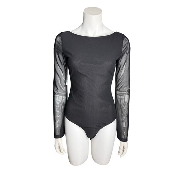 New Princess Polly Bodysuit US Size 6 Black Long Sleeve Lukea - Picture 1 of 7